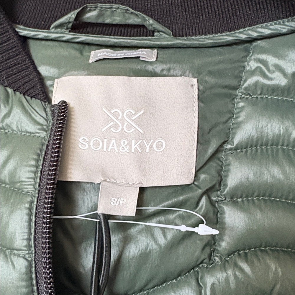 Soia&kyo Robin light down packable jacket in colour evergreen sz s - Picture 5 of 14